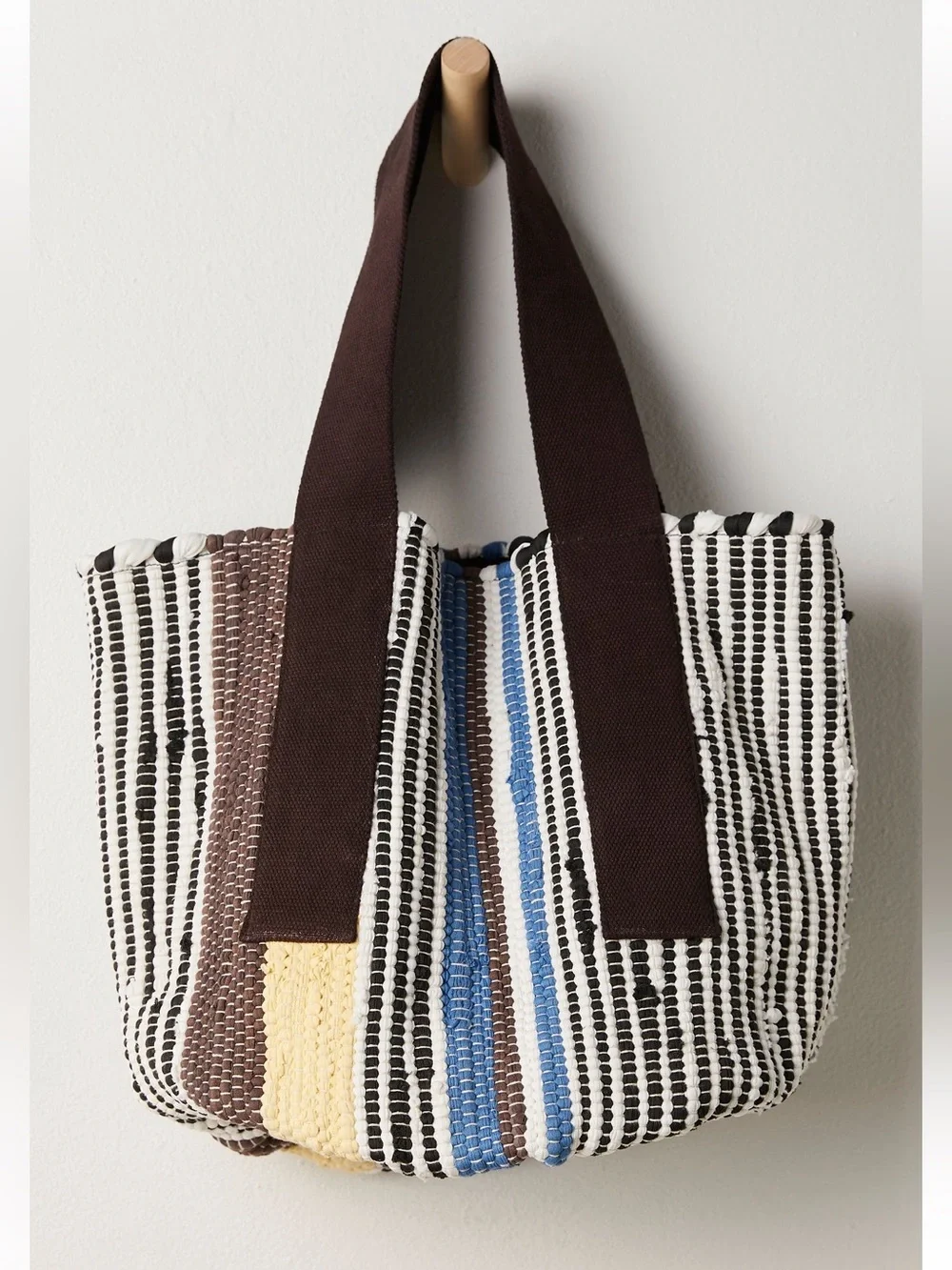 Free People Driftwood Rug Tote Bag- Banana Split